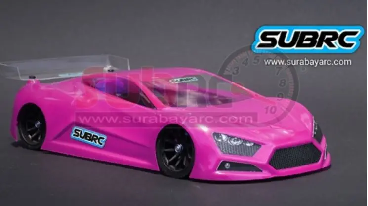 Subrc 1/28 Lexan Touring Body Zenvo St1 Clear Practice Version 0.7Mm 1
