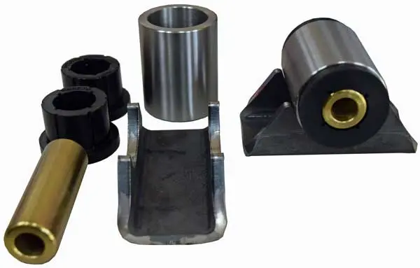 Heavy Duty Centered Shackle Hanger Pair 3 Inch Overall Width For 2 1/2 Inch Wide Springs 1