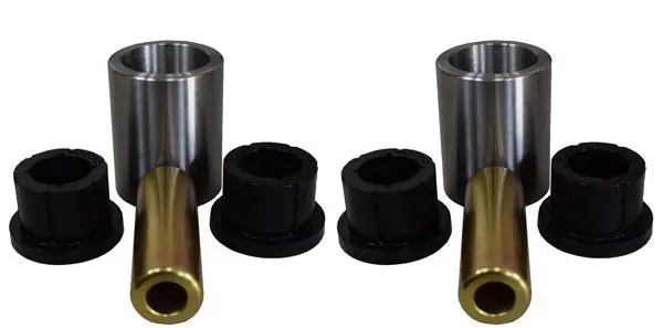 Dom Sleeve & Poly Bushing  3 Inch Mounting Width 9/16" Bolt Hole Pair For Trailing Arms 1