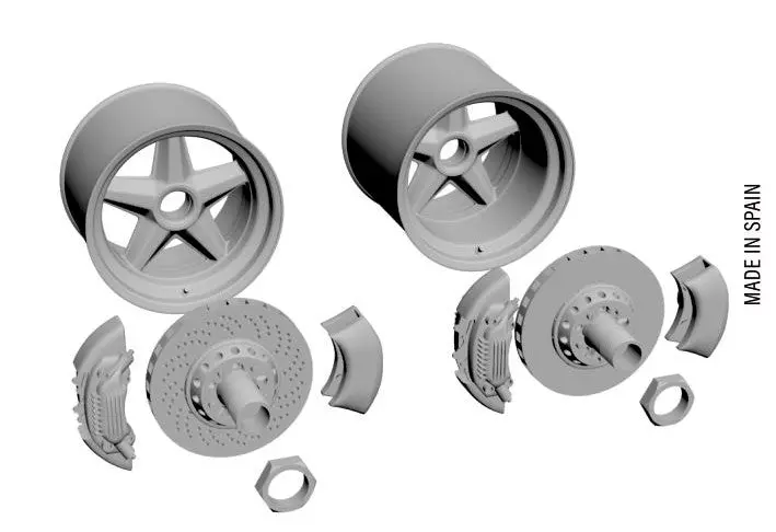 D.A.B Models Rims And Brakes Porsche 917 3D 1:24 Scale 1