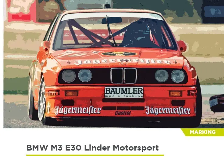 Decalcas Bmw M3 E30 Dtm Hockenheim 1992 Linder Motorsports 1