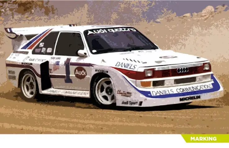 Decalcas Audi Quattro Sport S1 Pikes Peak 1
