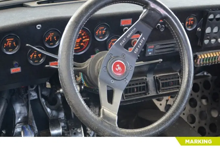 Decalcas Fiat 131 Abarth Dashboard Decals 1