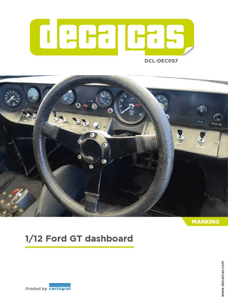 Decalcas Ford Gt40 Mk Ii Dashboard Decals 1