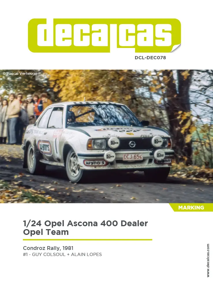 Decalcas Opel Ascona 400 Team Dealer Opel 1