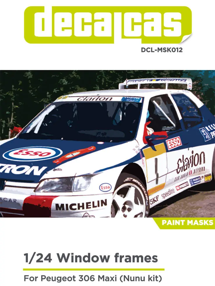Decalcas Window Frame Pre-Cutted Paint Masks For Peugeot 306 Maxi 1