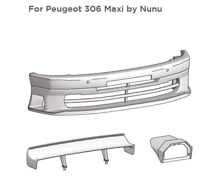 Decalcas Peugeot 306 Maxi Transkit 2