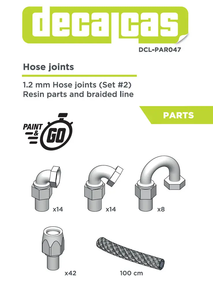 Decalcas Hose Joints 1.2Mm Set #2 1