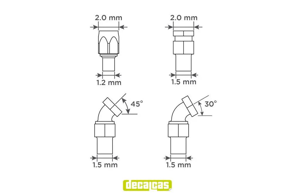 Decalcas 2.0Mm Hose Joints 2