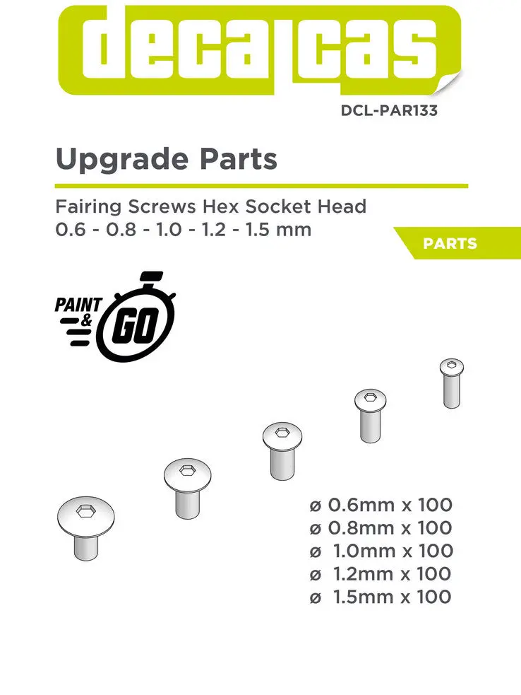 Decalcas Fairing Screws Hex Socket Head 1