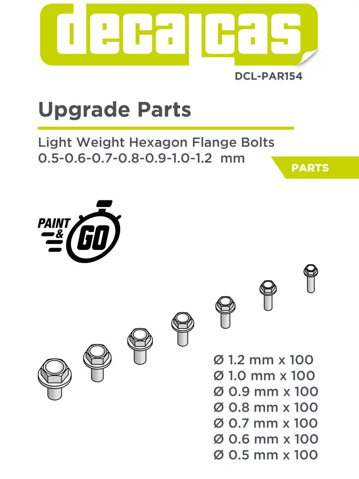 Decalcas Light Weight Hexagon Flange Bolts 1