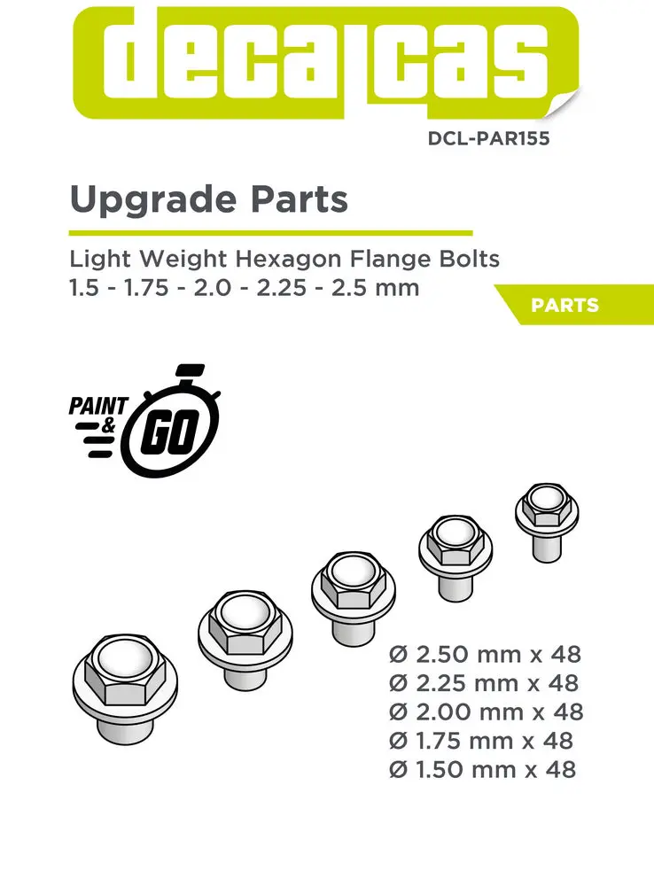 Decalcas Light Weight Hexagon Flange Bolts 1