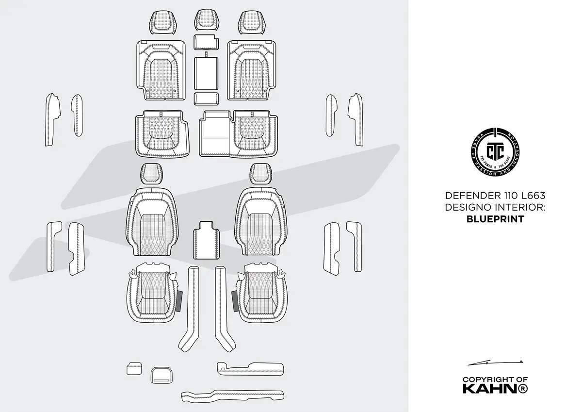 Land Rover Defender 110 Designo Pattern Leather Interior 2