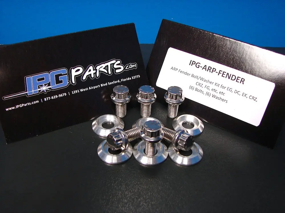 Arp Front Fender Bolt And Washer Kit For The Honda & Acura Ef, Eg, Ek, Da, Dc, Fg2 (Civic, Integra & Crz) Chassis 1