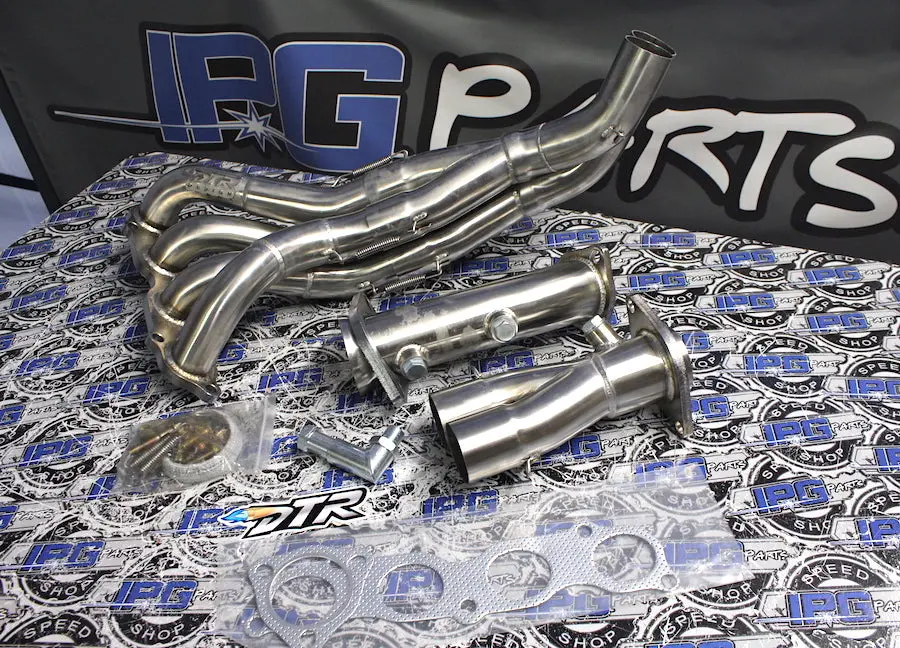 Dtr Tri Y Header Fits 2002-2004 Acura Rsx Dc5 K20a2 K20a3 & 2002-2005 Honda Civic Si K20a3 1