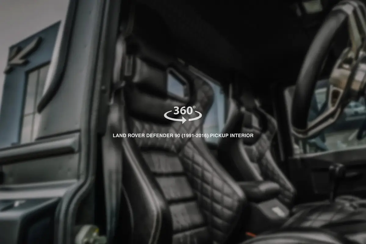Land Rover Defender 90 (1991-2016) Pickup 2 Seats Sport Leather Interior 360° Tour 1