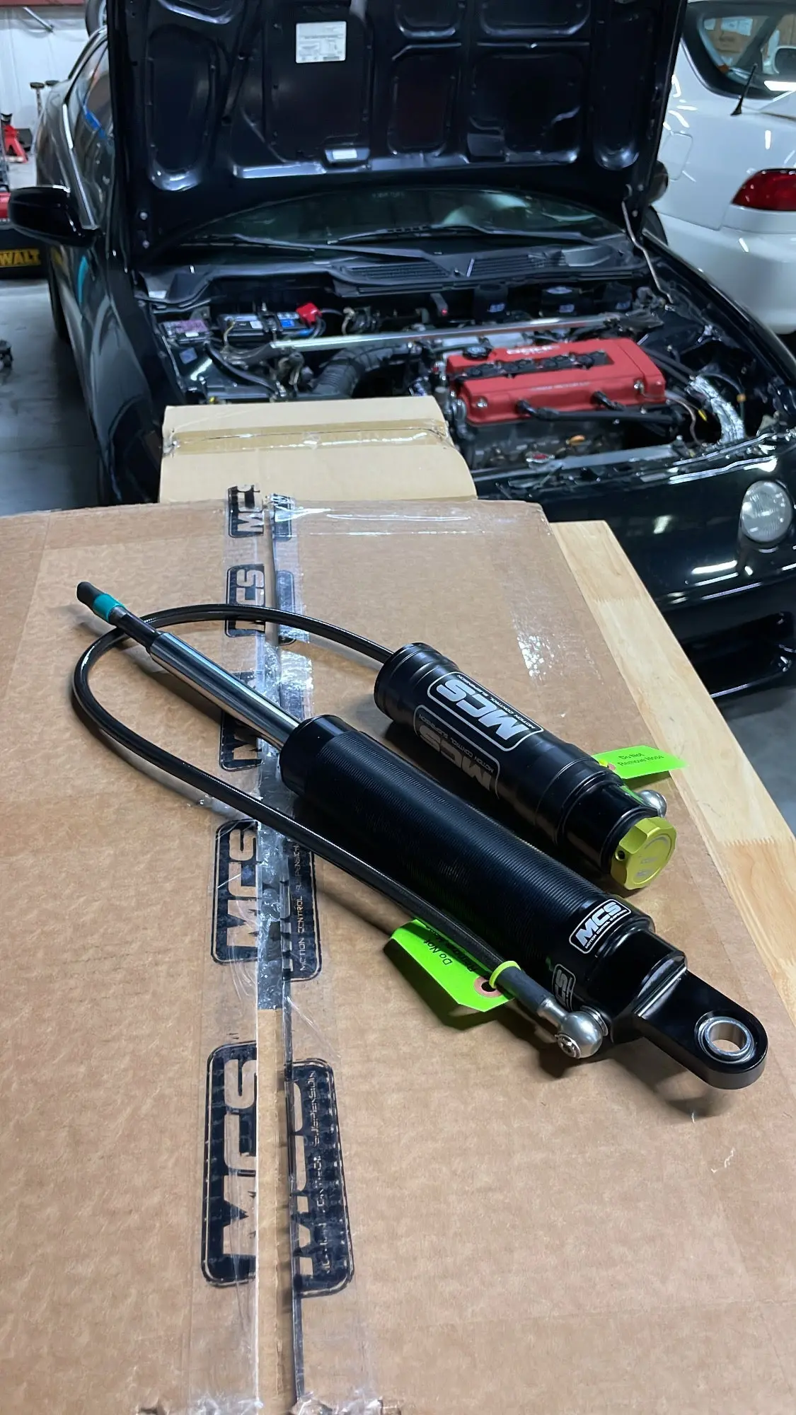 Mcs 2 Way Remote Reservoir Dampers For The 1997-2001 Acura Integra Type R 1