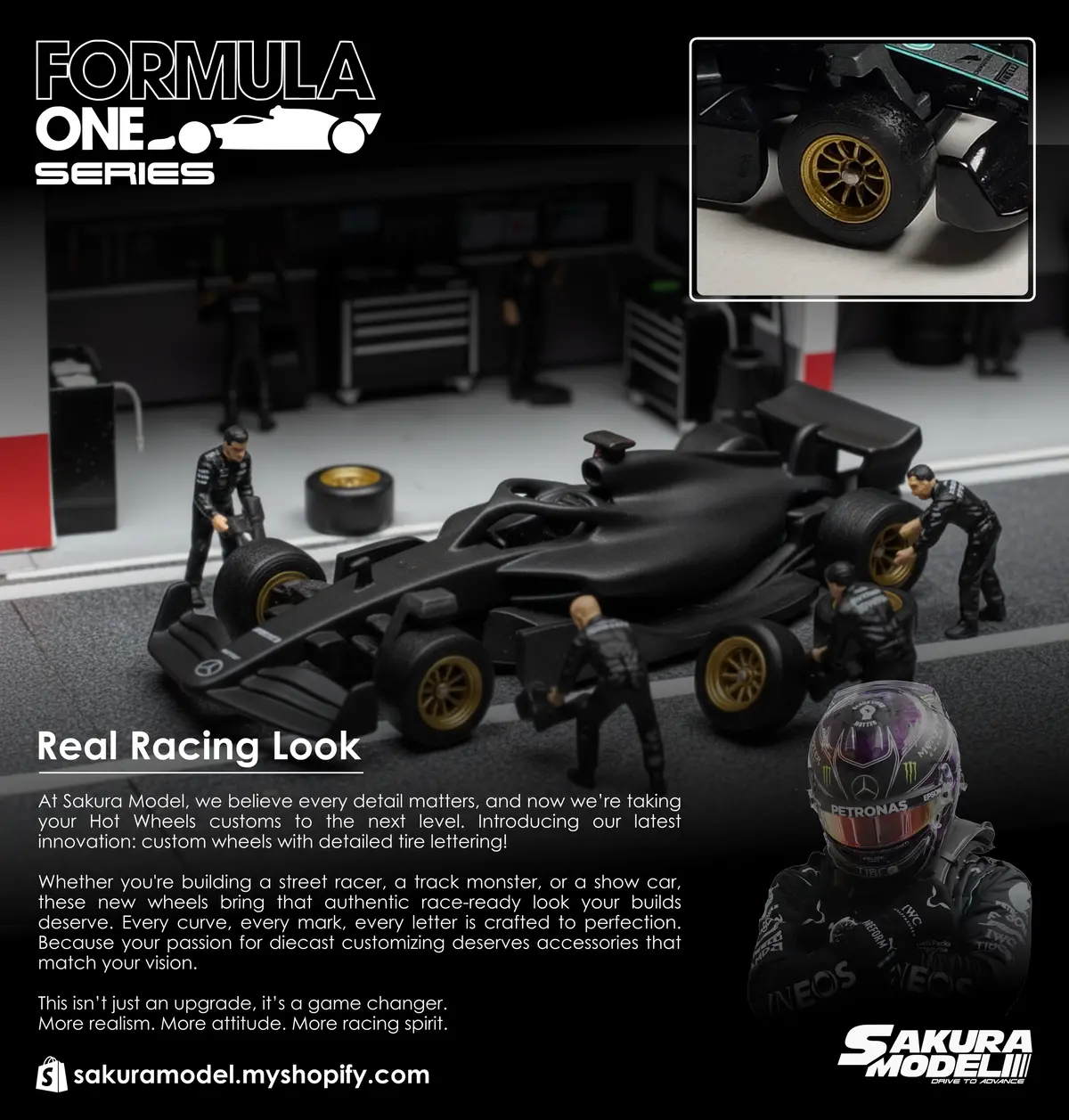 Custom Wheel 64 Scale Model Formula Wheels Oz 1