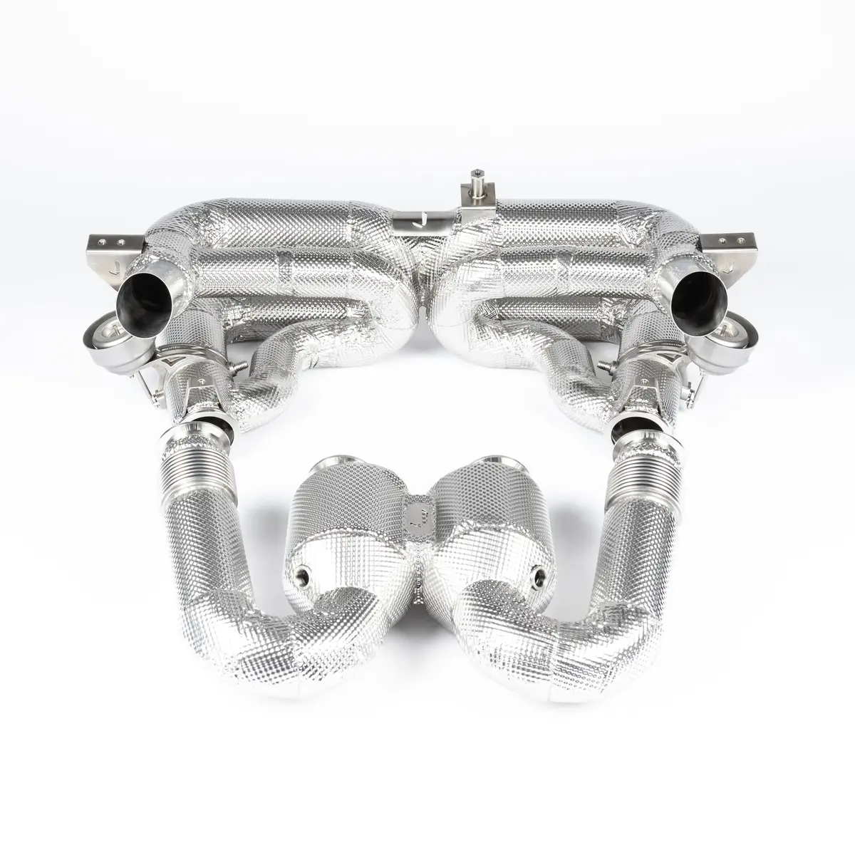 918 Spyder Inconel Valved Race Pipe & Race Cats 1