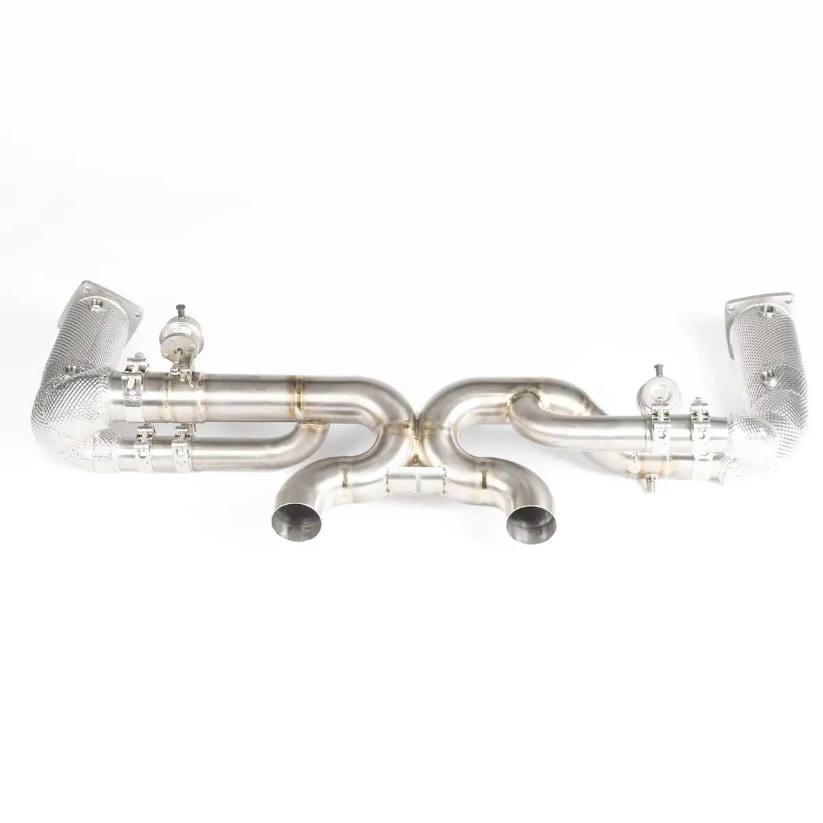 Titanium Valved Race Pipe (Heat Shielded Cat Delete) 1
