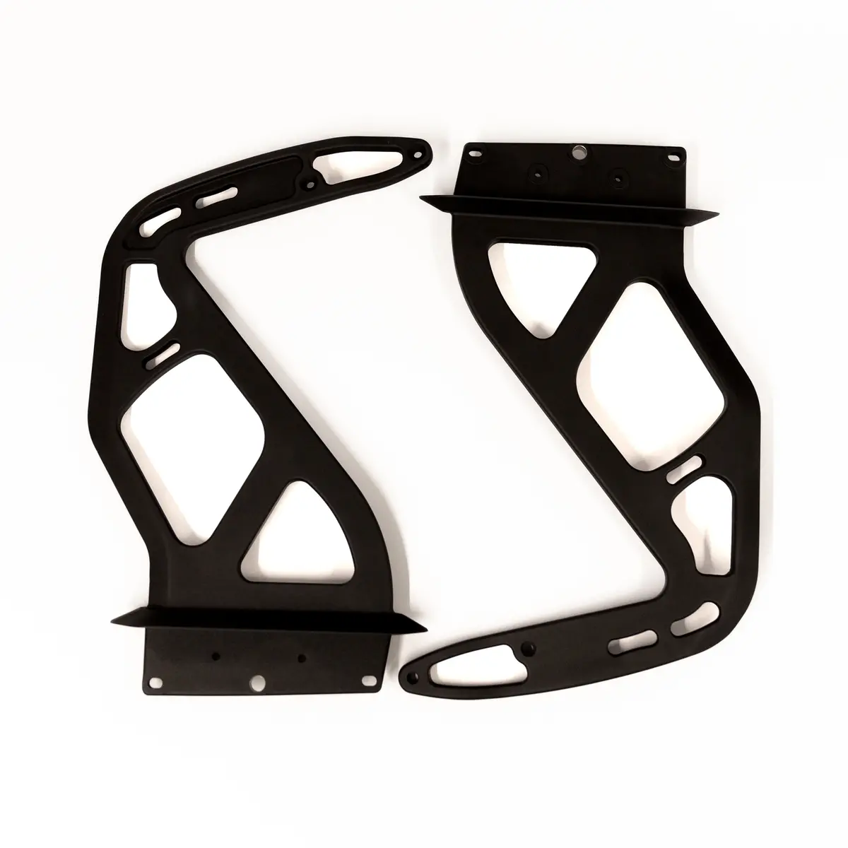 Billet Aluminium Wing Uprights (Black) 1