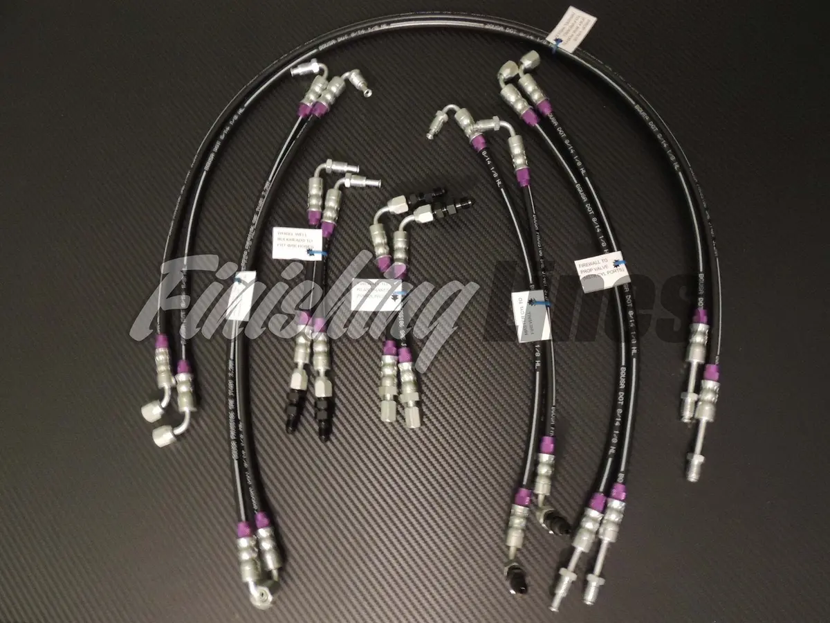 Dc Full Tuck Brake Line Kit - Stock Master Cylinder Setup 1