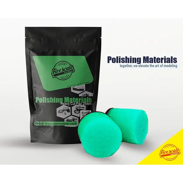 Fire Scale Modeler Heavy Cut Polishing Pad 25Mm 1