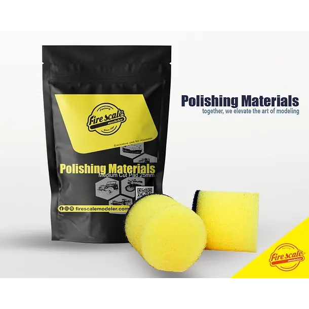 Fire Scale Modeler Medium Cut Polishing Pad 25Mm 1