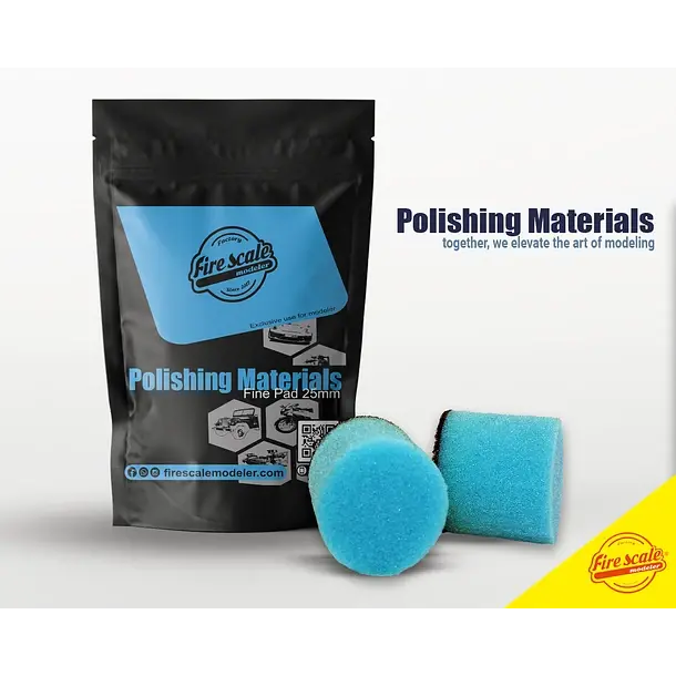 Fire Scale Modeler Fine Polishing Pad 25Mm 1