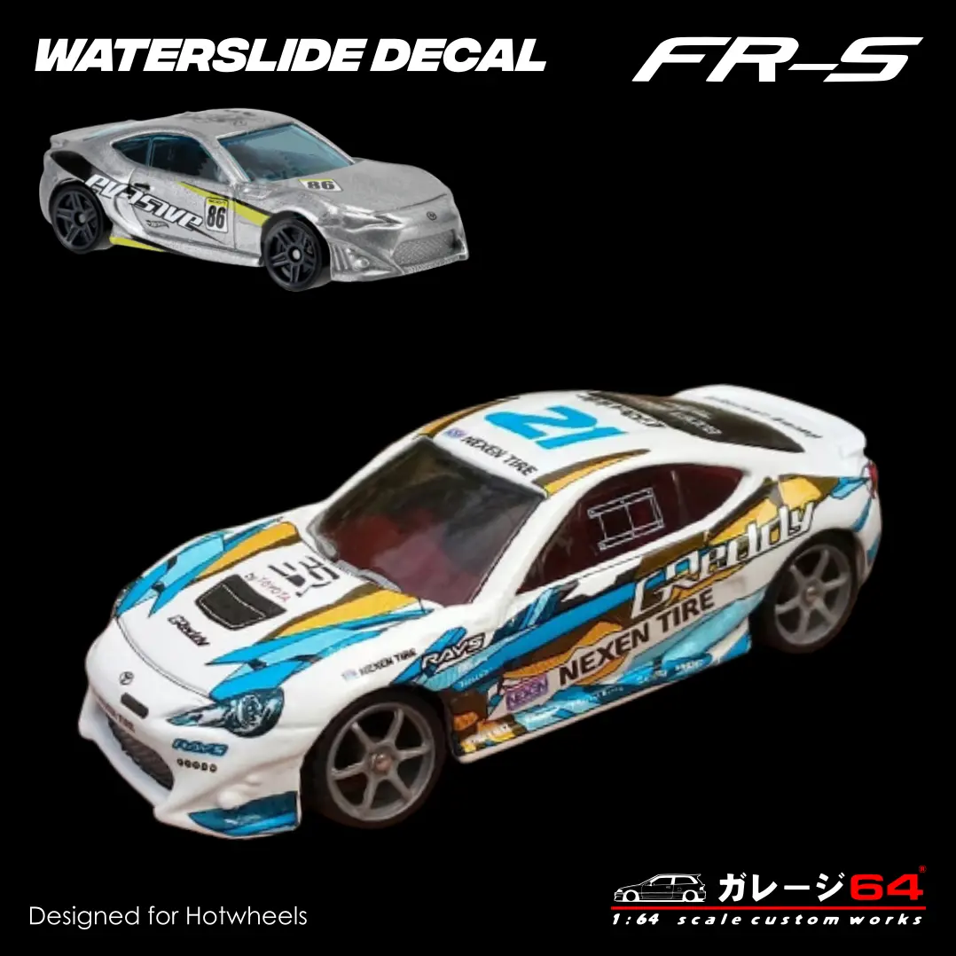 Decal Set Hot Wheels Scion Frs Greddy 1