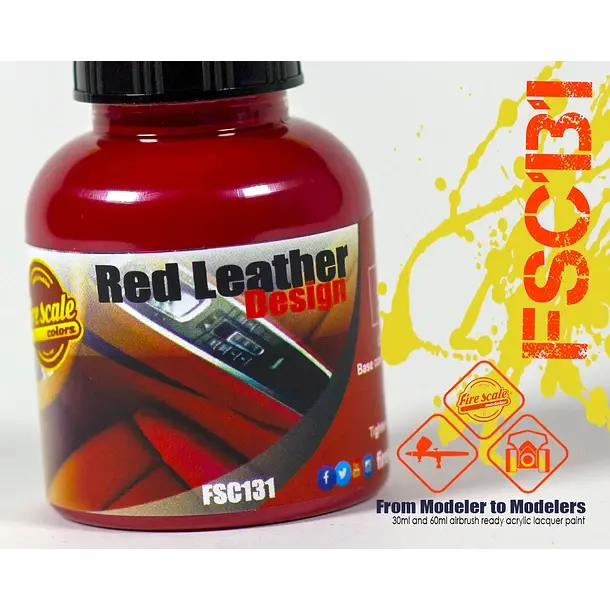 Fire Scale Modeler Interior Red Leather Design 1