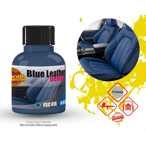 Fire Scale Modeler Interior Blue Leather Design 1