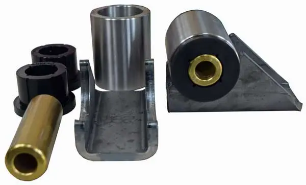 Heavy Duty Flush Mount Shackle Hanger Pair 3 Inch Overall Width For 2 1/2 Inch Wide Springs 1