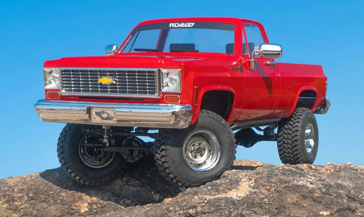 Rc4wd Trail Finder 2 "Lwb" Rtr W/ Chevrolet K10 Scottsdale Hard Body Set (Red) 1