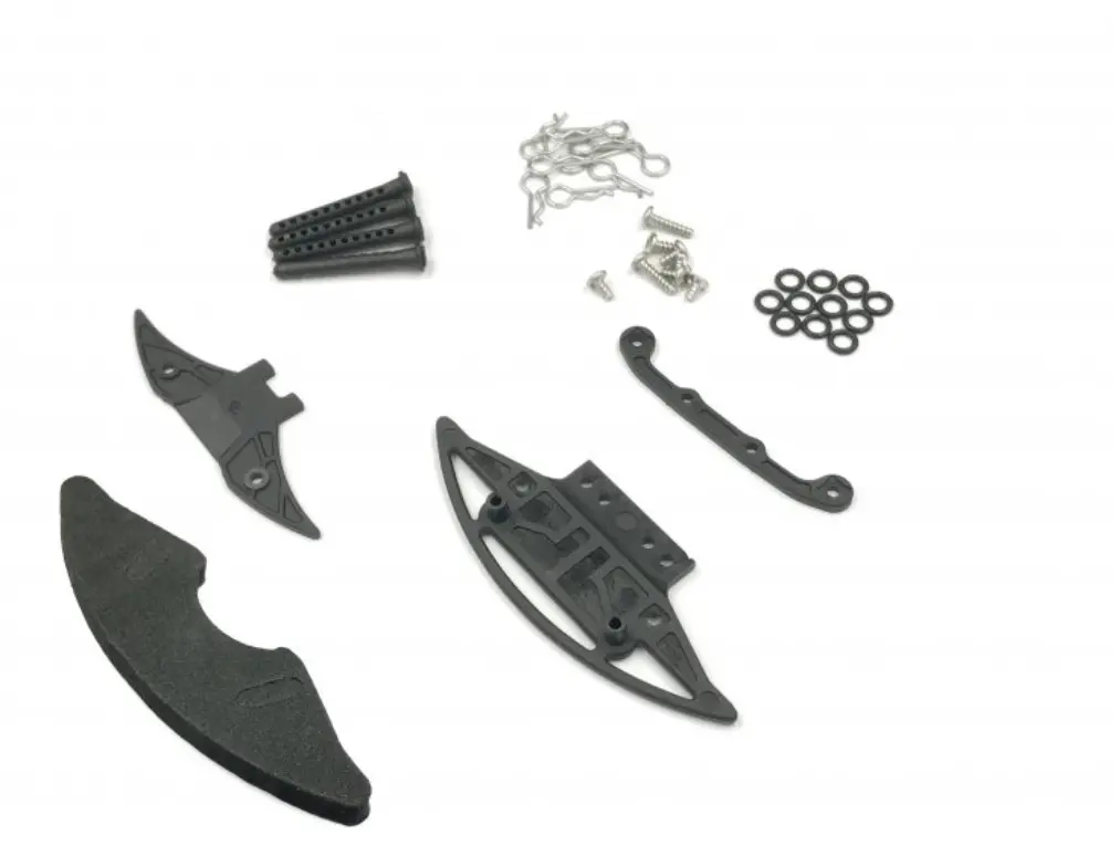 Gla Carbon Reinforced Bumper W/ Body Post Set (Lexan Body) Gla-035 1