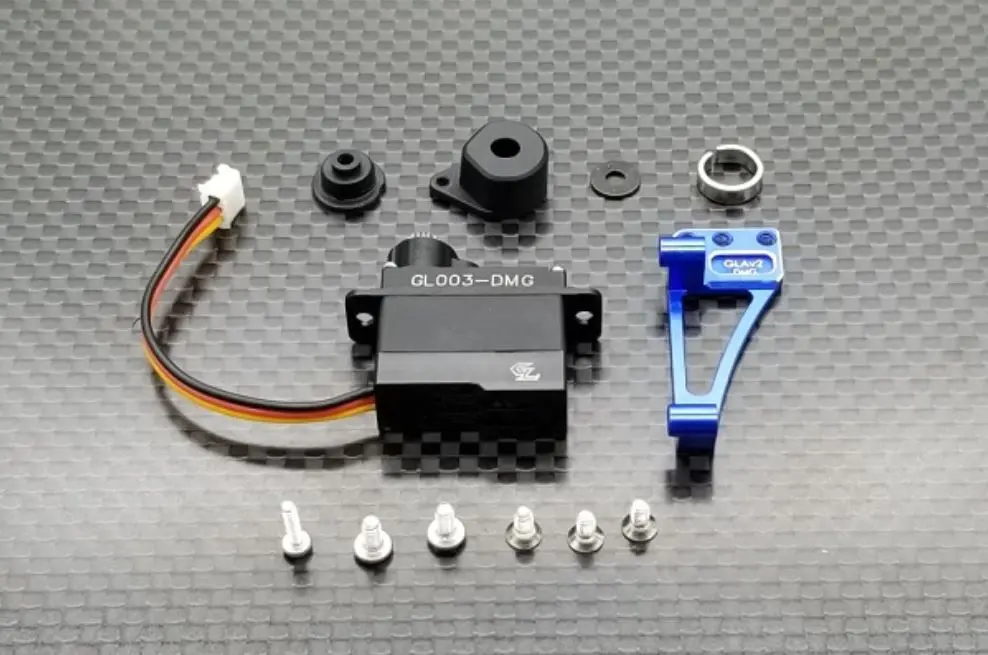 Gla Alu.7075 Servo Mount Combo Set For Gla V2 Gla-V2-040 1