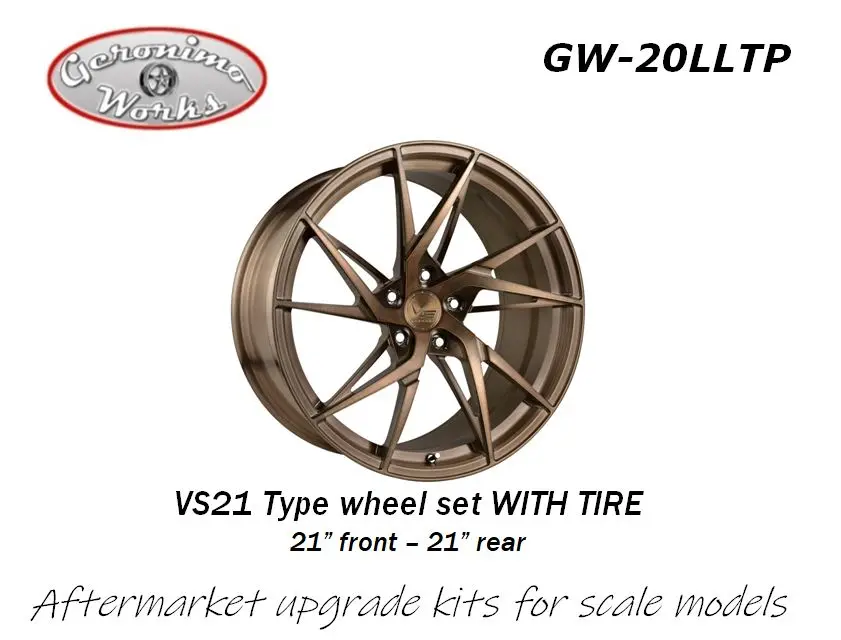 Geronimoworks Vs21 Type Wheel Set 21" - 21" With Pirelli Tire 1