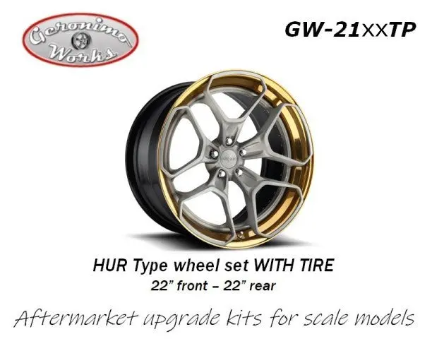 Geronimoworks Hur Type Wheel Set 22" - 22" With Pirelli Tire 1