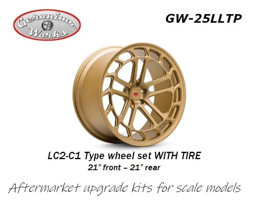 Geronimoworks Lc2-C1 Type Wheel Set 21" - 21" With Pirelli Tire 1