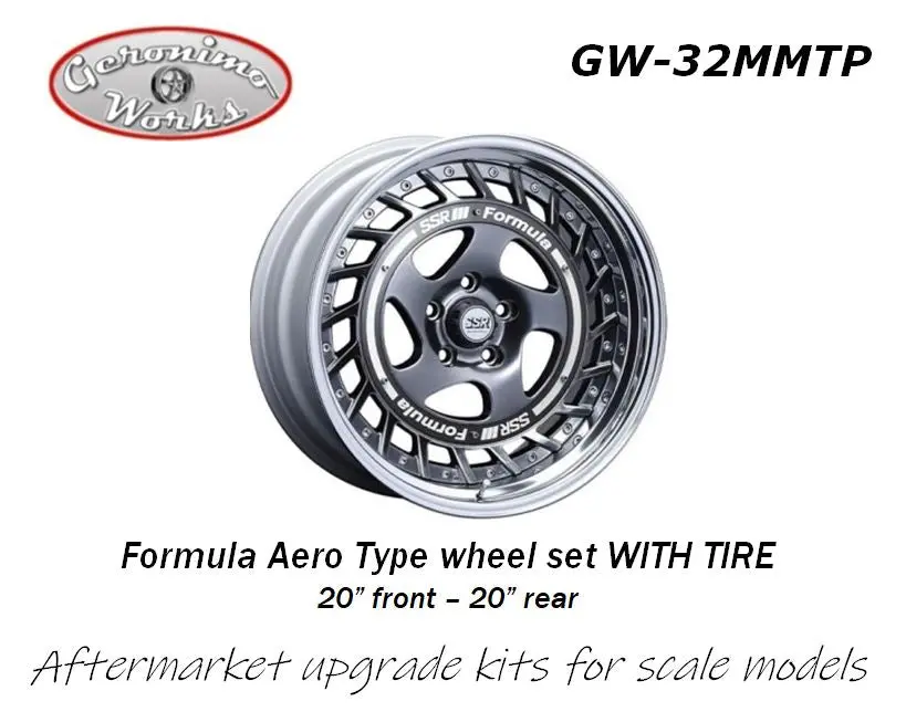 Geronimoworks Formula Aero Type Wheel Set 20" - 20" With Pirelli Tire 1