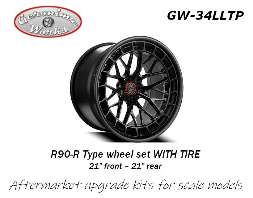 Geronimoworks R90-R Type Wheel Set 21" - 21" With Pirelli Tire 1