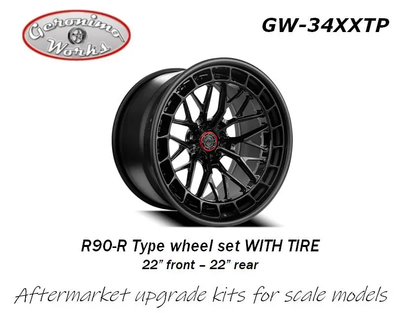 Geronimoworks R90-R Type Wheel Set 22" - 22" With Pirelli Tire 1