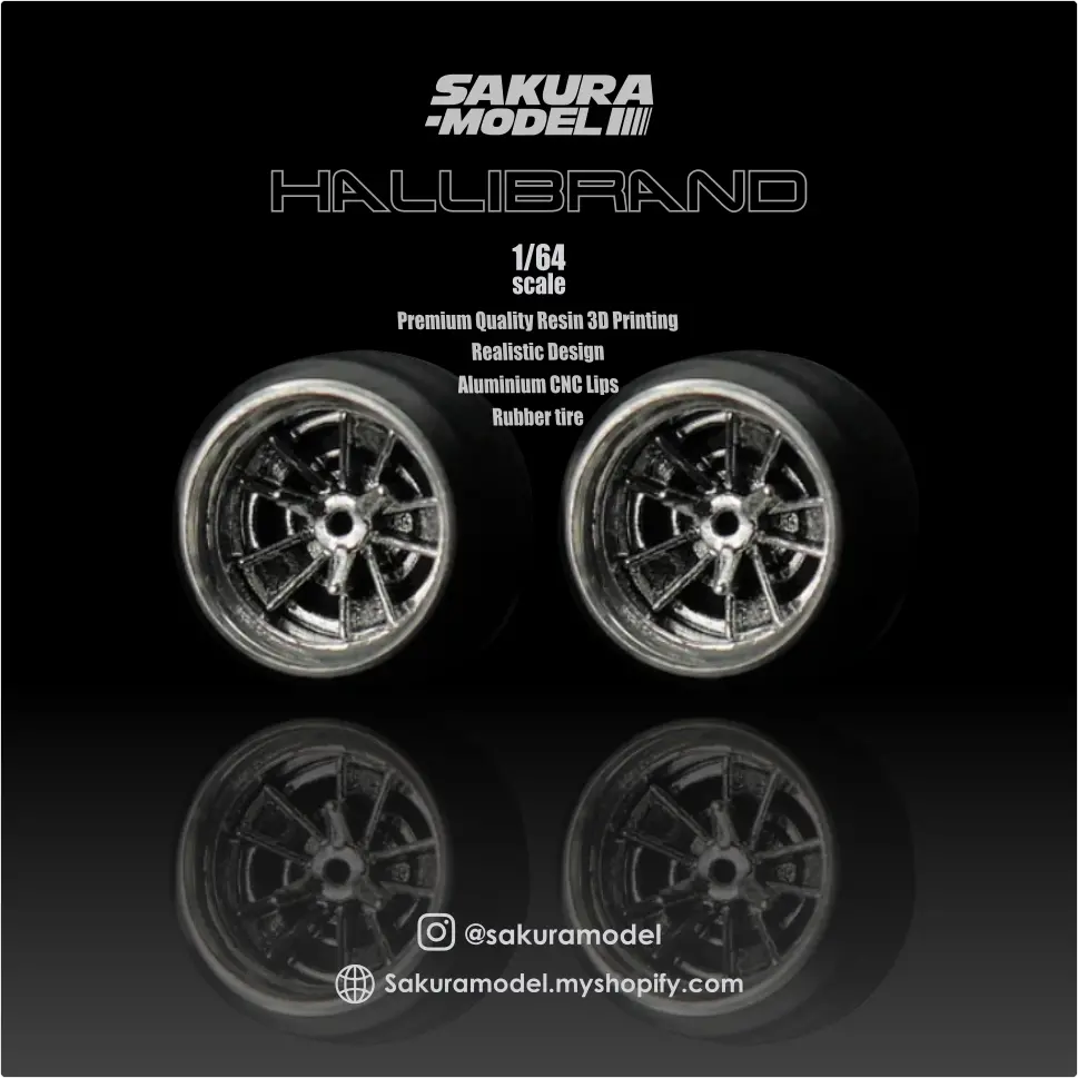 Custom Wheel 64 Scale Model Halibrand 1