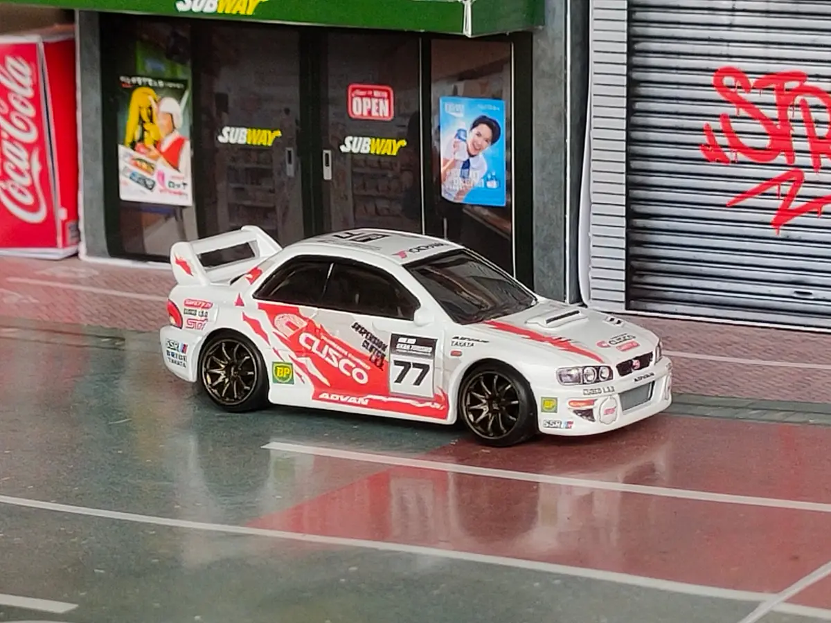 Decal Set Hot Wheels Subaru 22B Cusco Racing Team 2