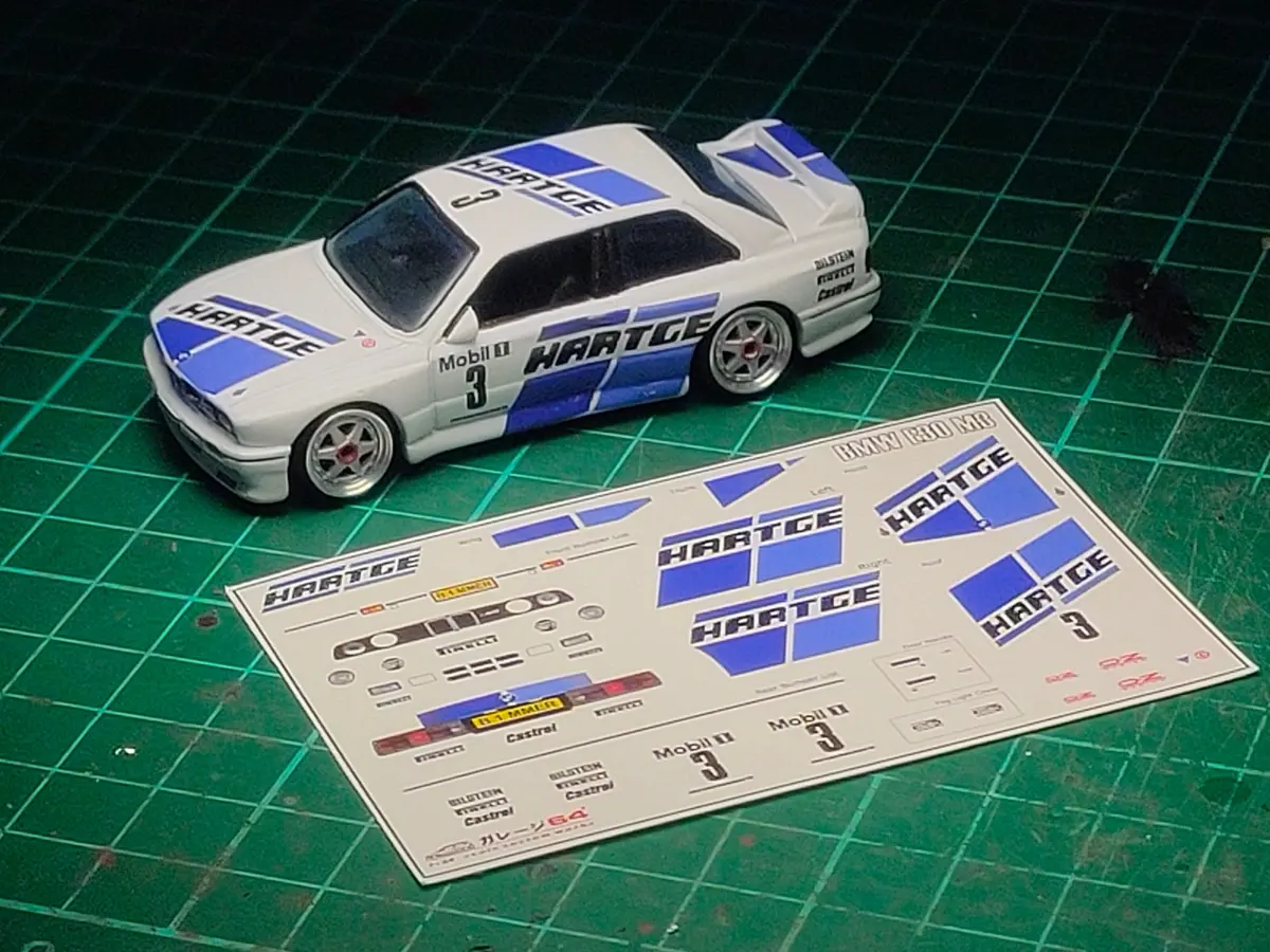 Decal Hot Wheels Bmw E30 Hartge 1