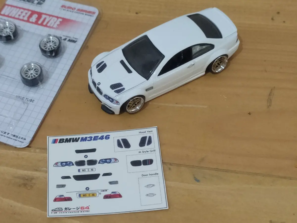 Decal Hot Wheels Bmw M3 E46 1