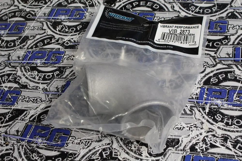 Vibrant Performance 2.5" O.D. 90 Degree Tight Radius Aluminum Elbow 1