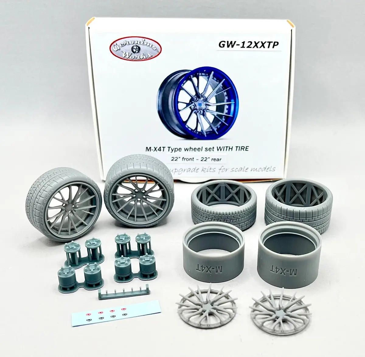 Geronimoworks M-X4t Type Wheel Set 22" - 22" With Pirelli Tire 2