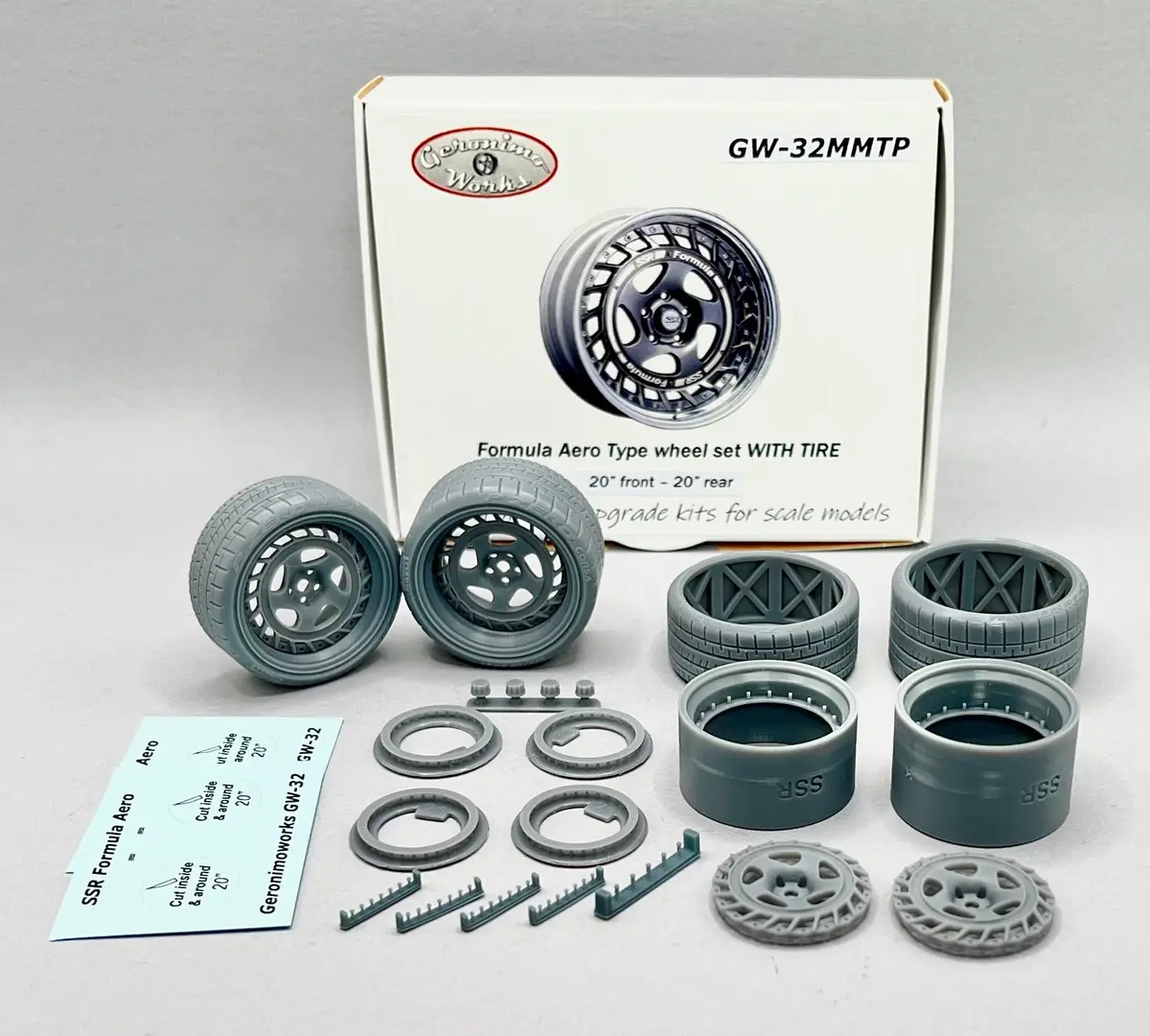 Geronimoworks Formula Aero Type Wheel Set 20" - 20" With Pirelli Tire 2