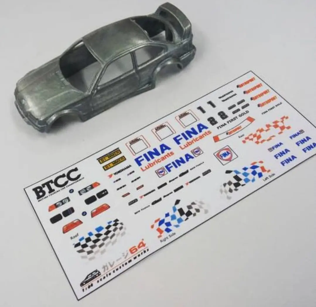 Decal Set Hot Wheels Bmw M3 E36 Fina Btcc 1